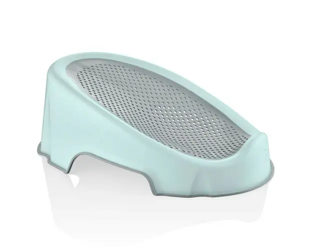 Suport pentru baie, BabyJem, Soft Basic, Fara BPA, 59 x 31 x 20 cm, 0 luni+, Turcoaz
