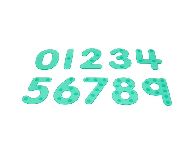 Numere amuzante verzi cu buline de trasat