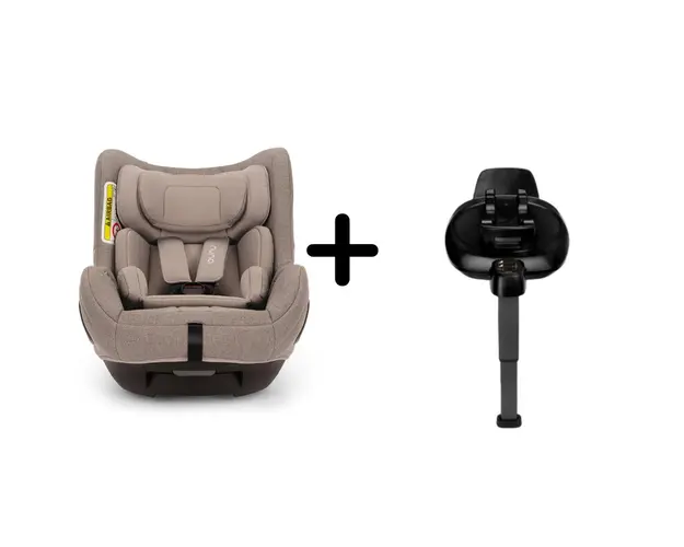 Nuna - Set Scaun auto rotativ i-Size TODL next Cedar, 40-105 cm + Baza isofix BASE next i-Size pentru TODL next, testat ADAC