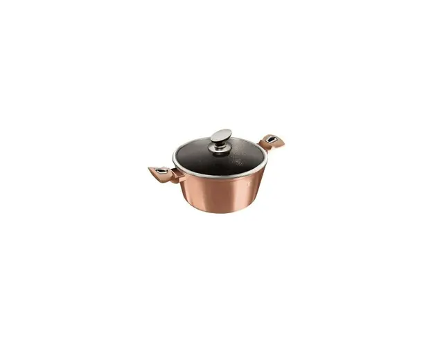 Oala cu capac 30 cm, Rose Gold Metallic Line, Berlinger Haus, BH 6194