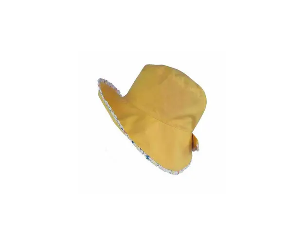 Kidsdecor - Palarie de soare Sunshine, din bumbac, ajustabila, pentru fetite cu parul prins in coada