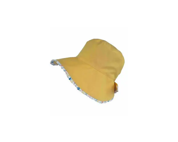 Kidsdecor - Palarie de soare Sunshine, din bumbac, ajustabila, pentru fetite cu parul prins in coada