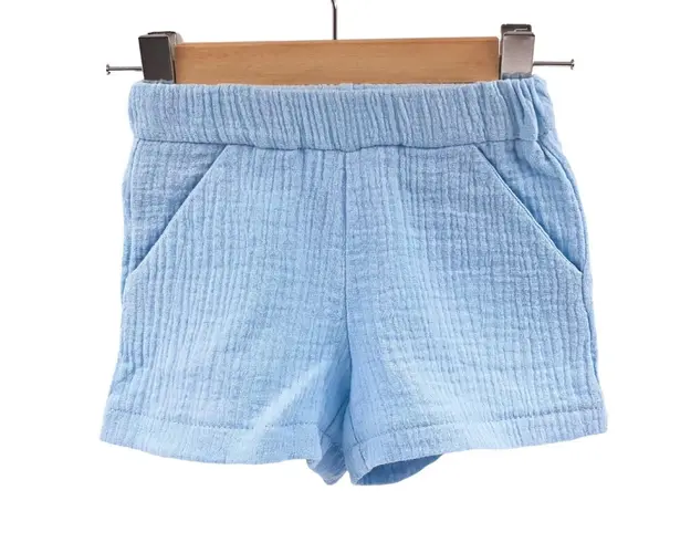 Pantaloni scurti de vara pentru copii, din muselina, Bluebird, 5-6 ani
