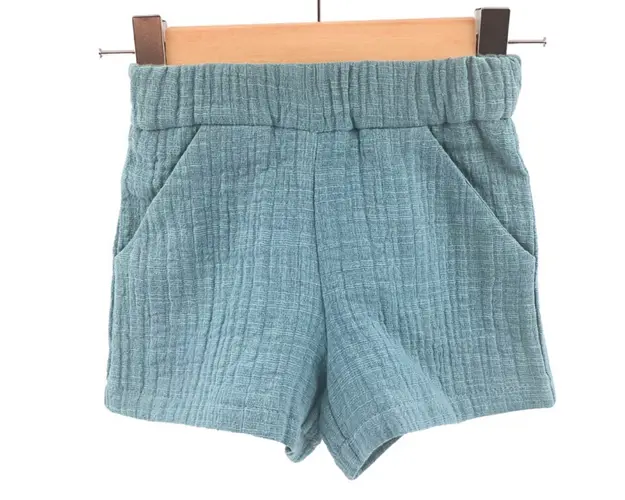 Pantaloni scurti de vara pentru copii, din muselina, Cold Ice, 5-6 ani