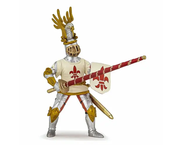 Papo - FIGURINA CAVALER CRIN ALB