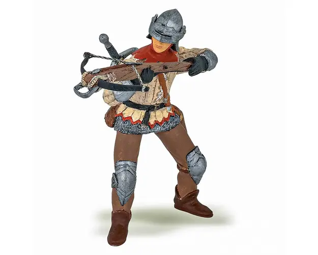 Papo - FIGURINA CAVALER CU ARBALETA ROSU