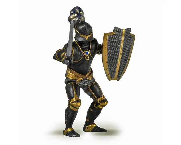 Papo - FIGURINA CAVALER IN ARMURA NEAGRA