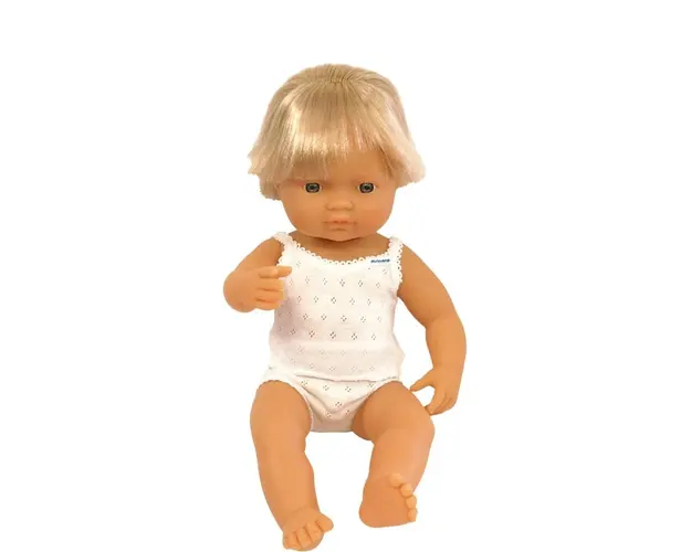 Miniland - Papusa Baby european baiat 38 cm