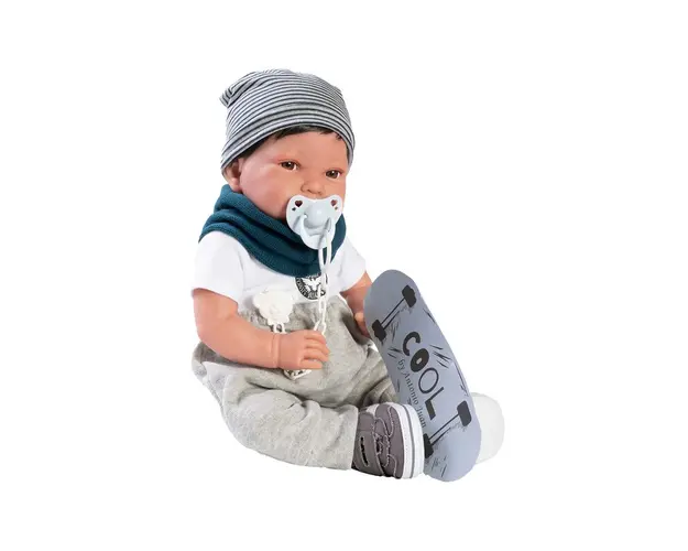 Papusa Bebe Pipo, Nacida Cu Skateboard, 42 Cm, Antonio Juan