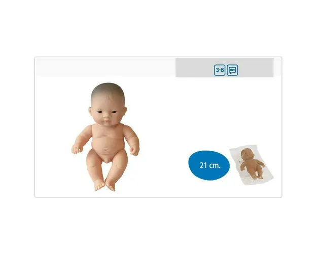 Miniland - Papusa bebelus Baietel Asiatic