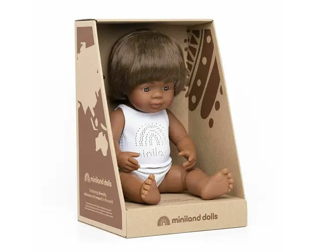 Papusa educativa 38 cm Baiat australian nativ