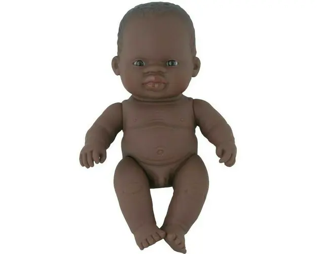 Miniland - Papusa bebelus Baietel African