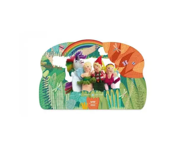 Londji - Set papusi Magia , Tricotate, Pentru teatru cu papusi