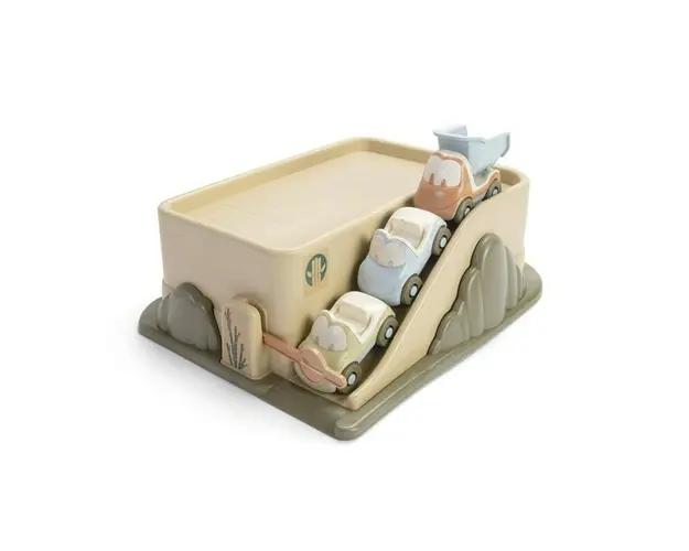 Parcare cu 3 masinute Fun Tiny Bio plastic Hausmann