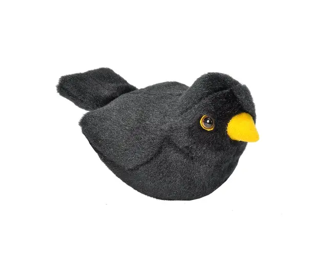 WILD REPUBLIC - Jucarie din plus interactiva Mierla - European Blackbird , Cu sunet