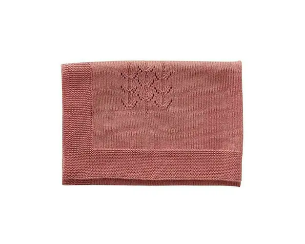 Patura papusi tricotata 60x60 cm roz, +2 ani, byASTRUP