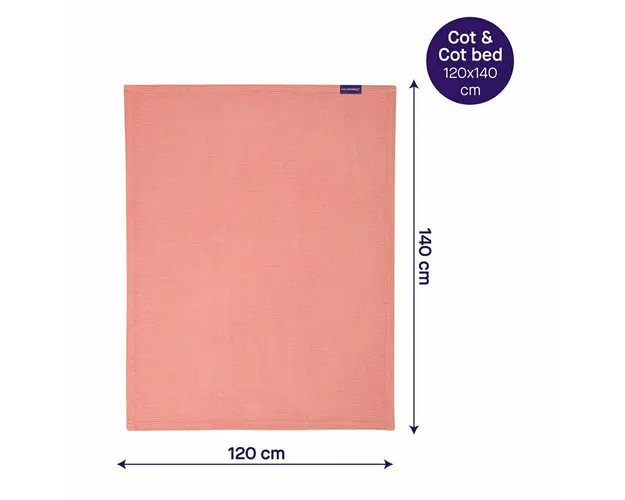 Paturica din Bumbac, 140x120 cm, Portocaliu