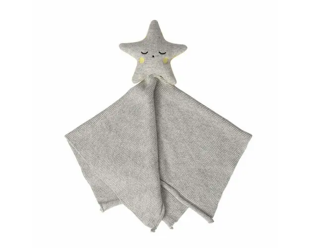 Paturica din bumbac organic cu jucarie Star Clevamama 3496
