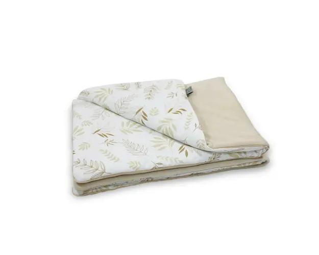 Paturica Dubla din Bumbac, Velur, 75 x 100 cm, Tiny Star Grain & Ivory