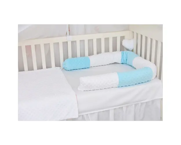 Aparatori tip rulou minky alb bleu 240 cm