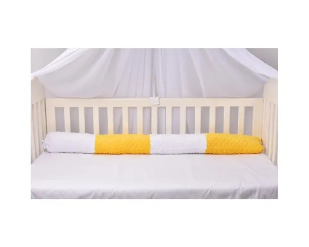 Aparatori tip rulou minky alb galben 240 cm