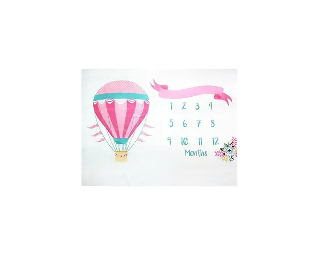 Paturica Milestone subtire pentru fotografii memorabile Balon Drool