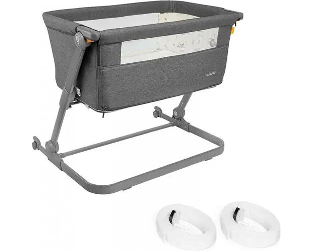 Patut 3 in 1 co-sleeping Skiddou Natt, Evening Dream, Gri inchis
