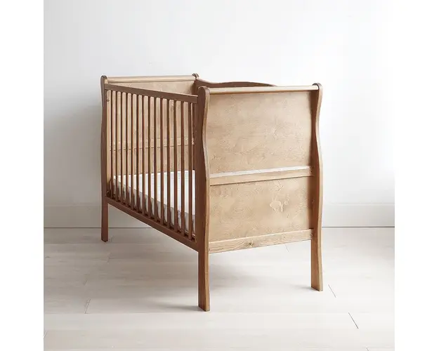Patut din lemn pentru bebe, inaltime saltea reglabila, Noble Vintage 120x60 cm