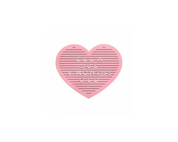 Pearhead - Tabla decorativa inimioara cu litere pentru personalizare
