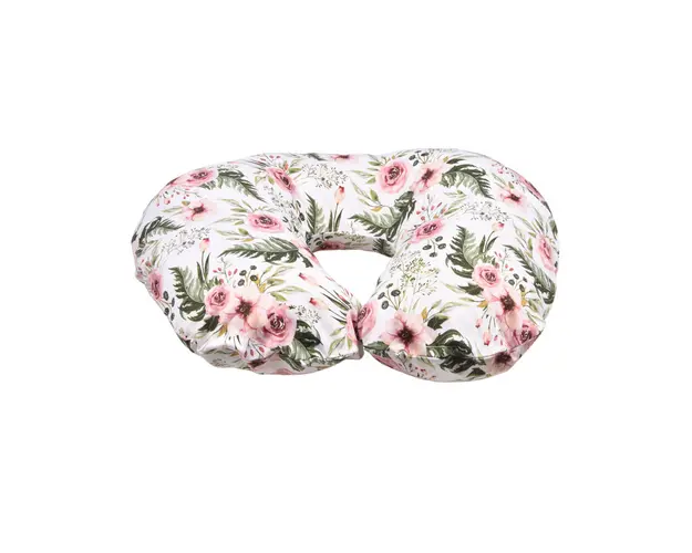 Perna alaptare Mamibebe bumbac 100% premium model trandafiri 60x45 cm