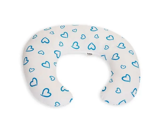 Perna De Alaptare Mica MyKids Inimi-Blue