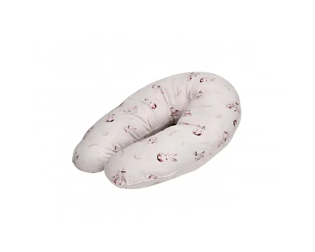 Lorelli - Perna pentru alaptat , Bunnies , 190 cm din Bumbac, Bej
