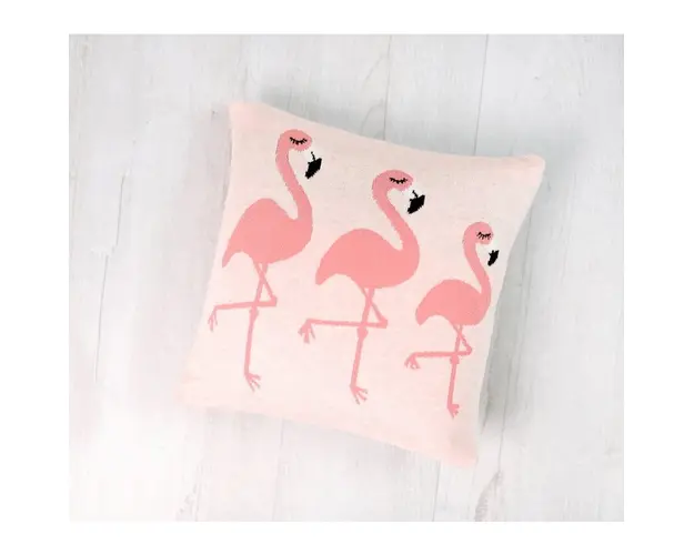 Perna Decor Bumbac Flamingo Roz