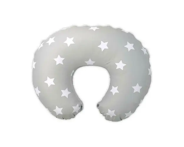 Perna multifunctionala, Happy, 140 cm, husa detasabila, Stars Grey