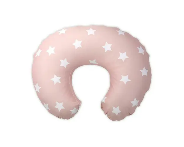 Perna multifunctionala, Happy, 140 cm, husa detasabila, Stars Pale Blush