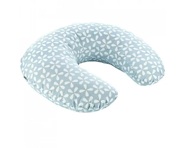 Perna pentru alaptat 2 in 1 Nursing Pillow, BabyJem (Culoare: Bleu)