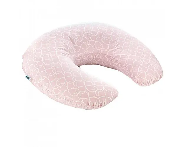 Perna pentru alaptat 2 in 1 Nursing Pillow, BabyJem (Culoare: Roz)