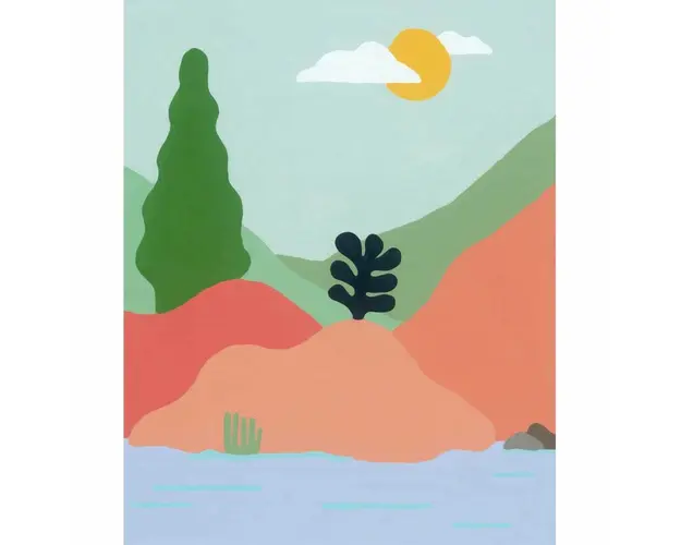 Pictura pe numere, Ravensburger, Lac, Include acuarele, plansa de pictat cu numere, pensula si palete pentru culori, 7 ani+, Multicolor