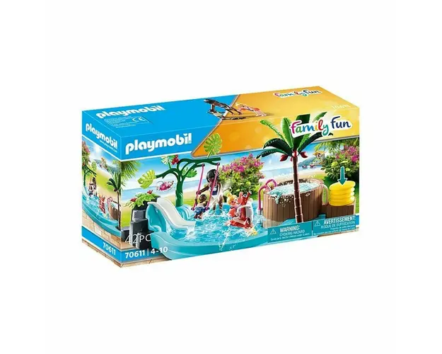 Playmobil - Piscina De Copii Cu Tobogan
