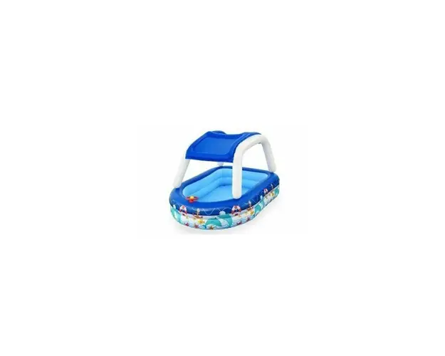 Piscina gonflabila cu acoperis copii, Bestway 54370, multicolor, 282 Litri, 213 x 155 x 132 cm