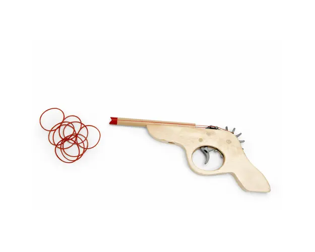 Pistol cu elastice, joc de tras la tinta, BS Toys