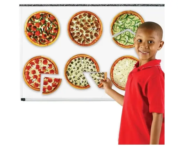 Pizza fractiilor cu magneti