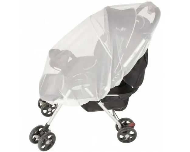 Plasa impotriva insectelor, SeviBebe, Universala, Pentru carucior, Prindere cu elastic Alb