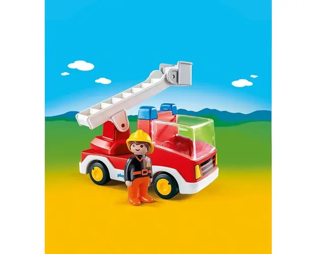 Playmobil - 1.2.3 Camion Cu Pompier