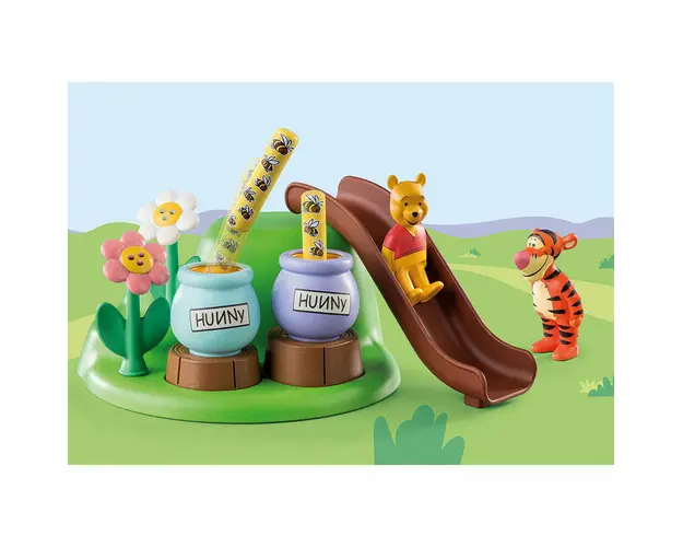 PLAYMOBIL - 1.2.3 & DISNEY: GRADINA CU ALBINE A LUI WINNIE SI TIGGER