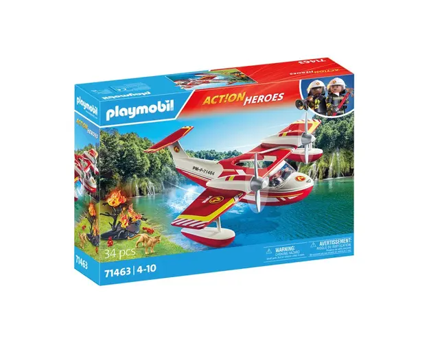 Playmobil-AVION ANTINCENDIU CU FUNCTIE DE STINGERE