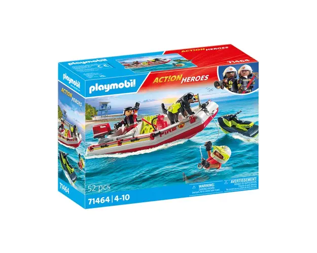 Playmobil-BARCA DE SALVARE CU SCUTER ACVATIC