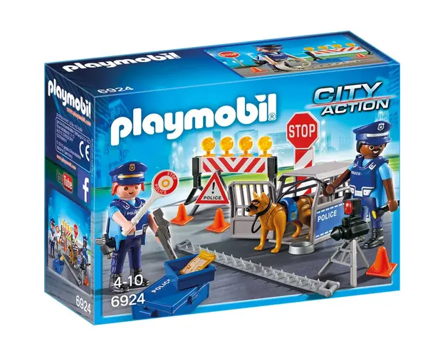 Playmobil - Blocaj Rutier Al Politiei
