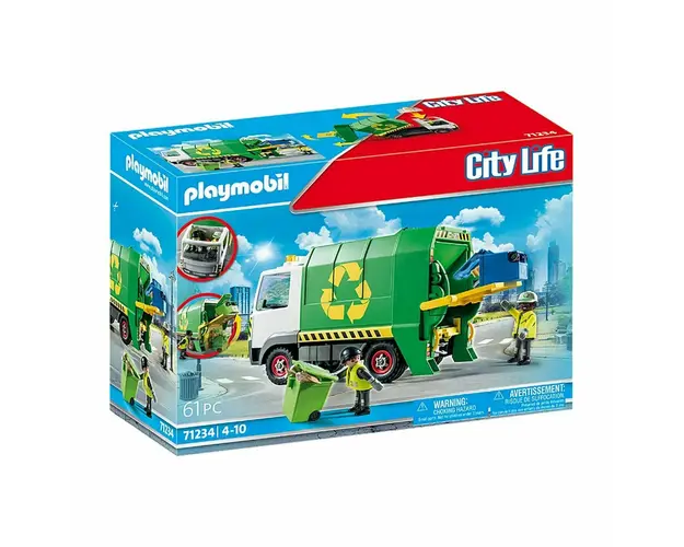 Playmobil - Camion De Reciclare Cu Accesorii