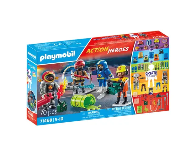 Playmobil-CREEAZA PROPRIA FIGURINA ECHIPA DE POMPIERI